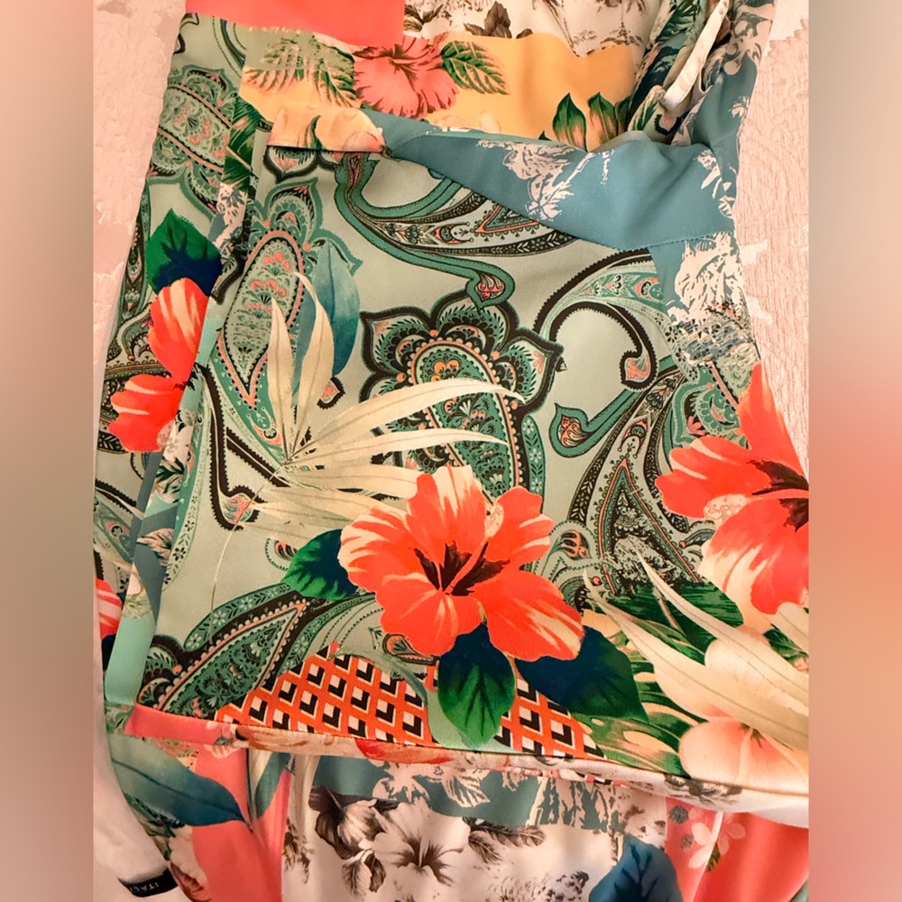 Floral Patchwork Kimono Blouse - image 7